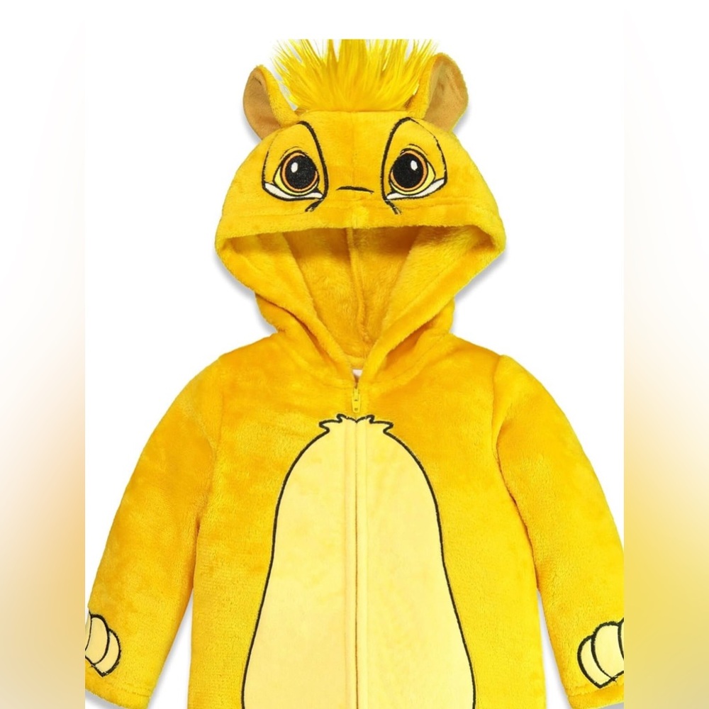 0-3 months Disney Lion King Simba Zip Up - Picture 3 of 11